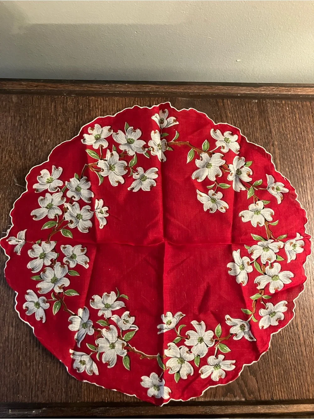 Lot of Four Red Handkerchiefs